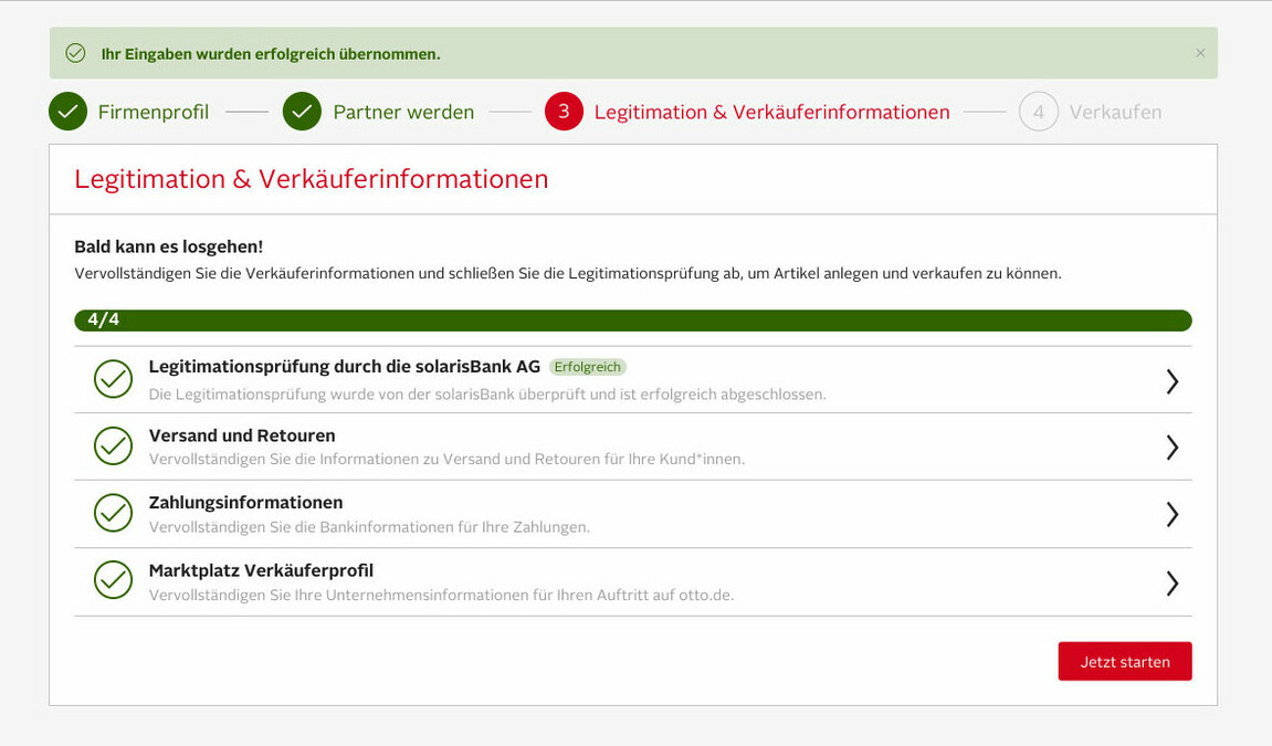 Screenshot Dashboard